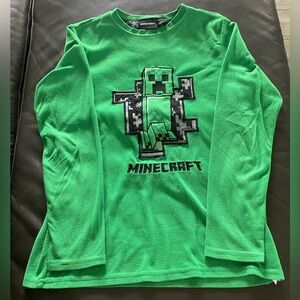 Minecraft Creeper Fleece Top Size 13/14